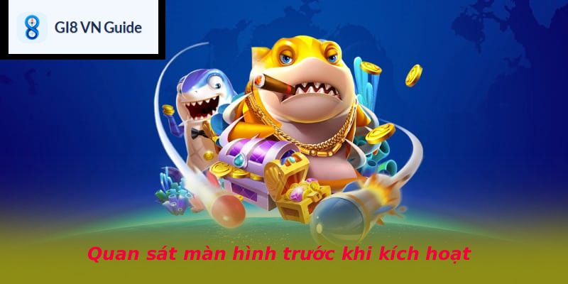 Quan sát màn hình trước khi kích hoạt