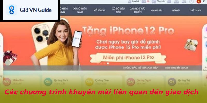 Các chương trình khuyến mãi liên quan đến giao dịch