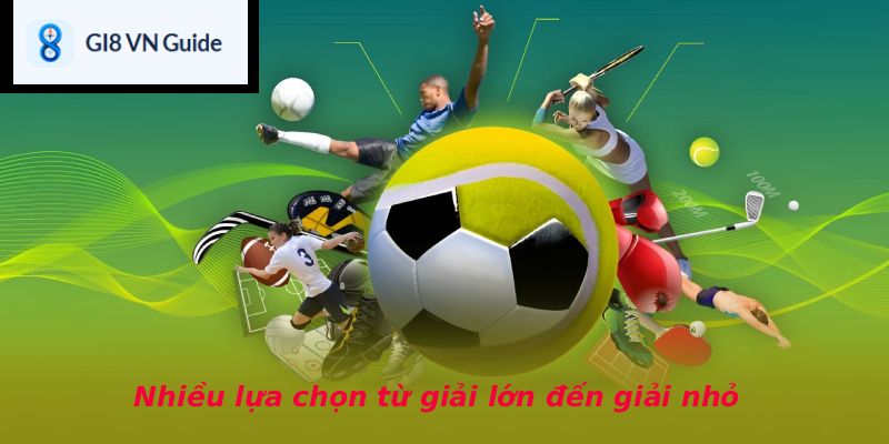 Nhiều lựa chọn từ giải lớn đến giải nhỏ