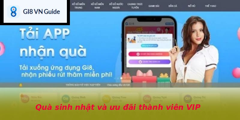 Quà sinh nhật và ưu đãi thành viên VIP